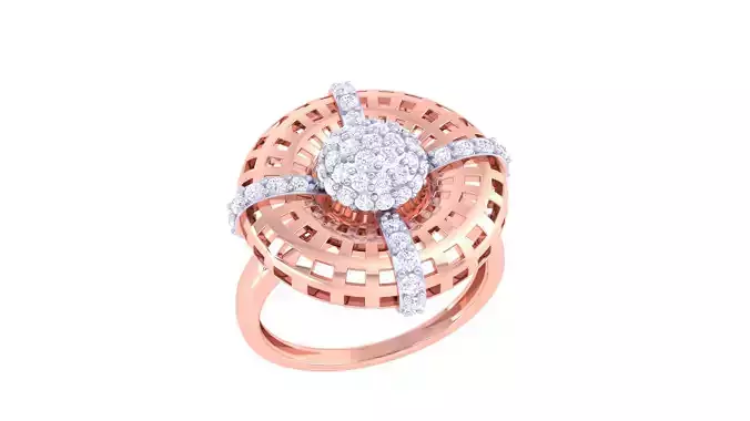 Women Fancy Stylish Ring 3dm STL OBJ FBX Renders Details