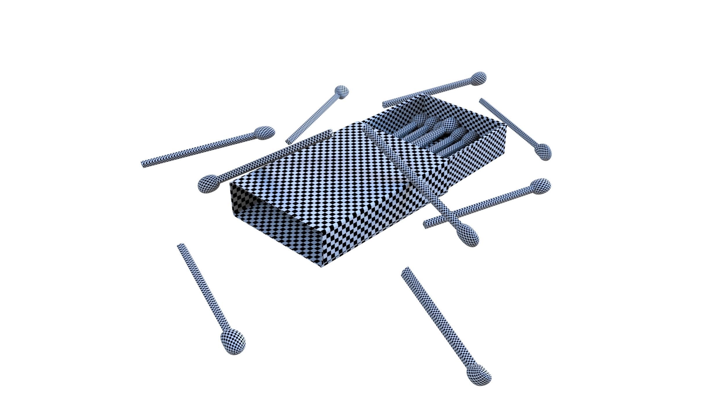 Matchbox box 3D model_34