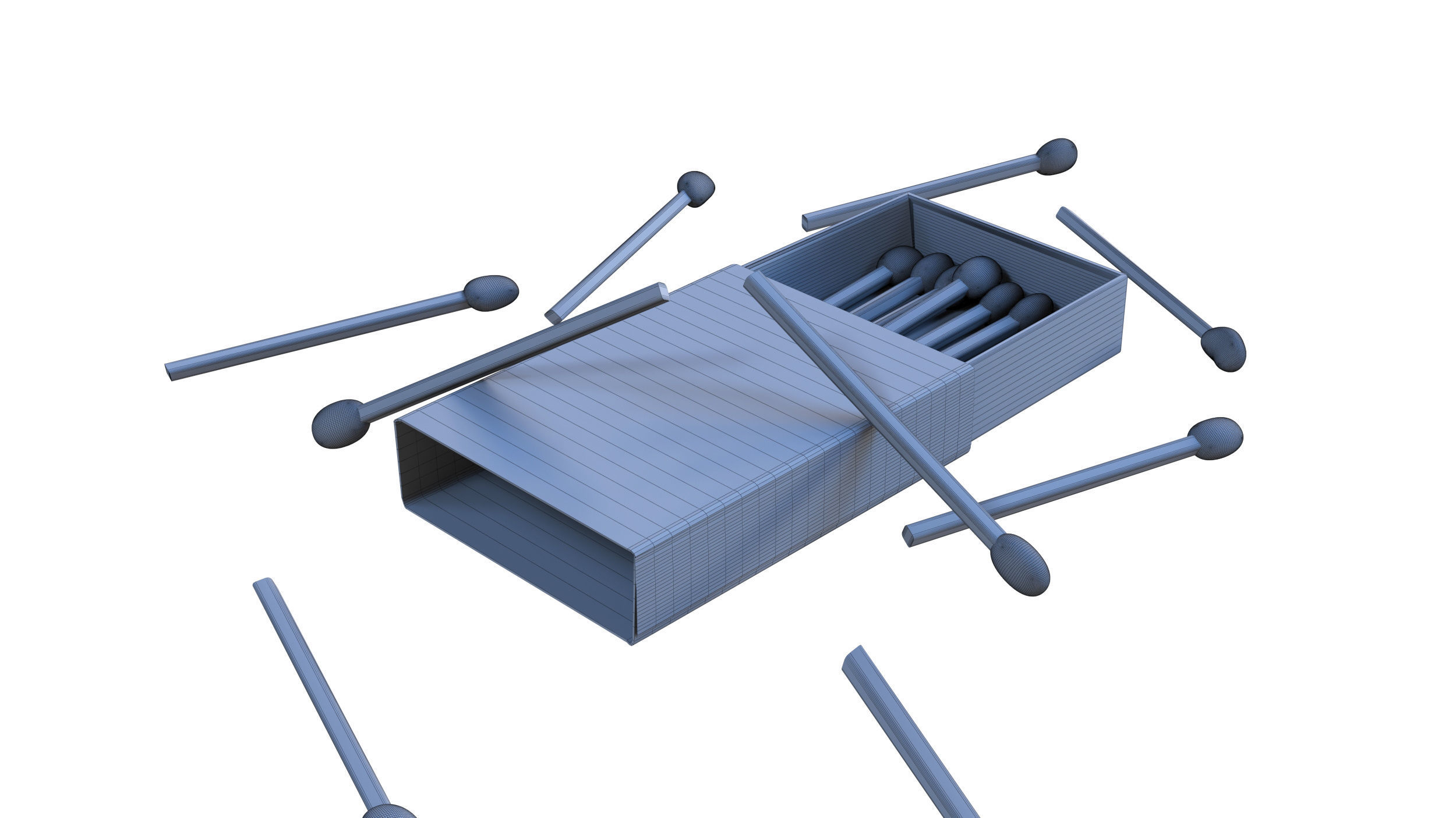 Matchbox box 3D model_20