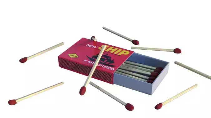 Matchbox box 3D model