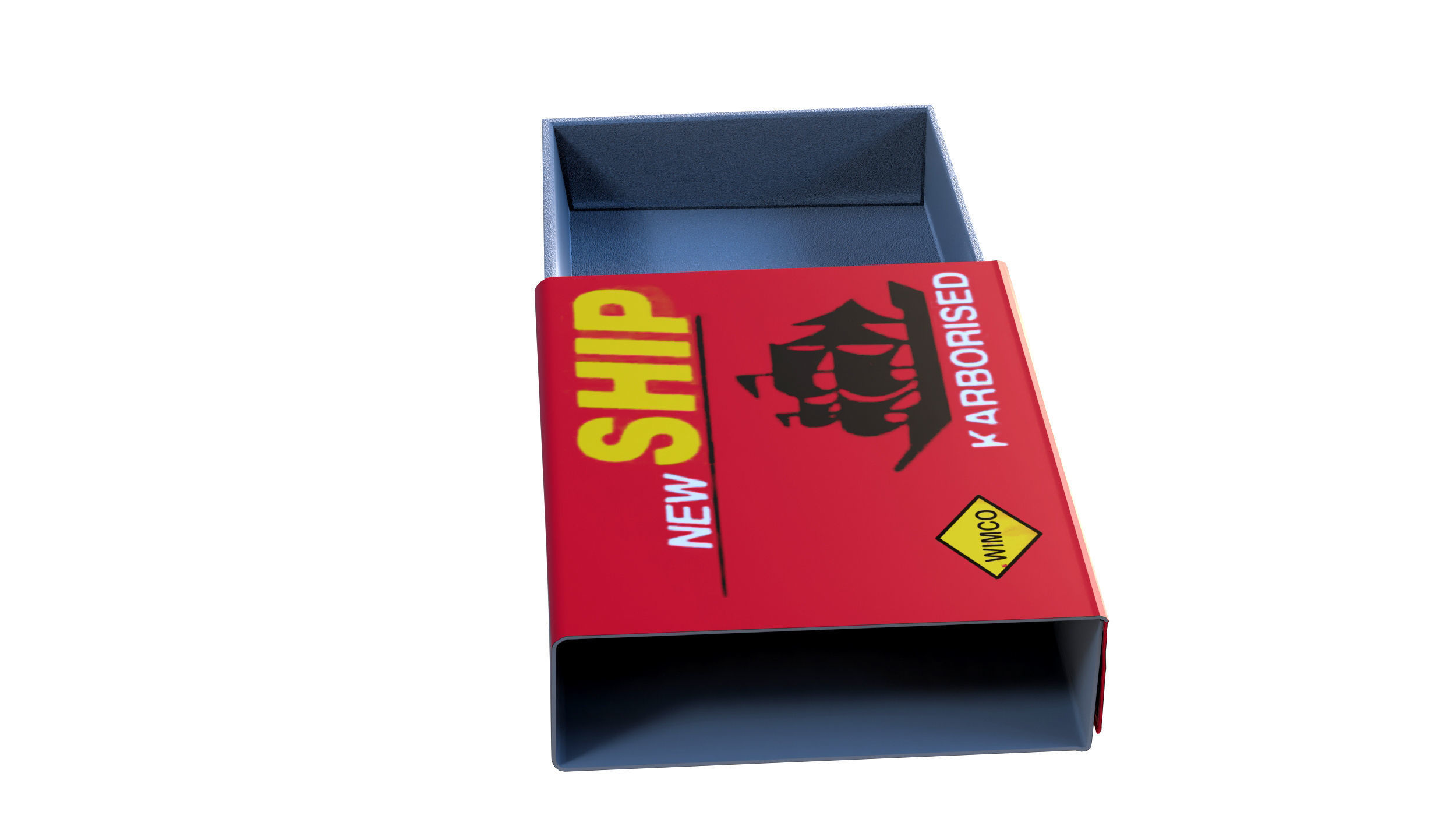 Matchbox box 3D model_7