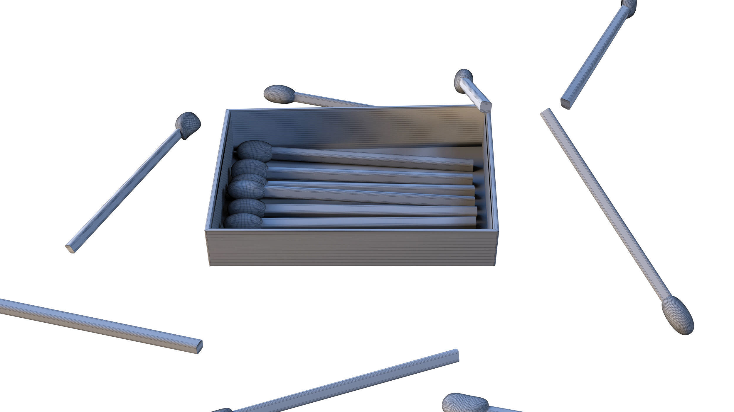 Matchbox box 3D model_30