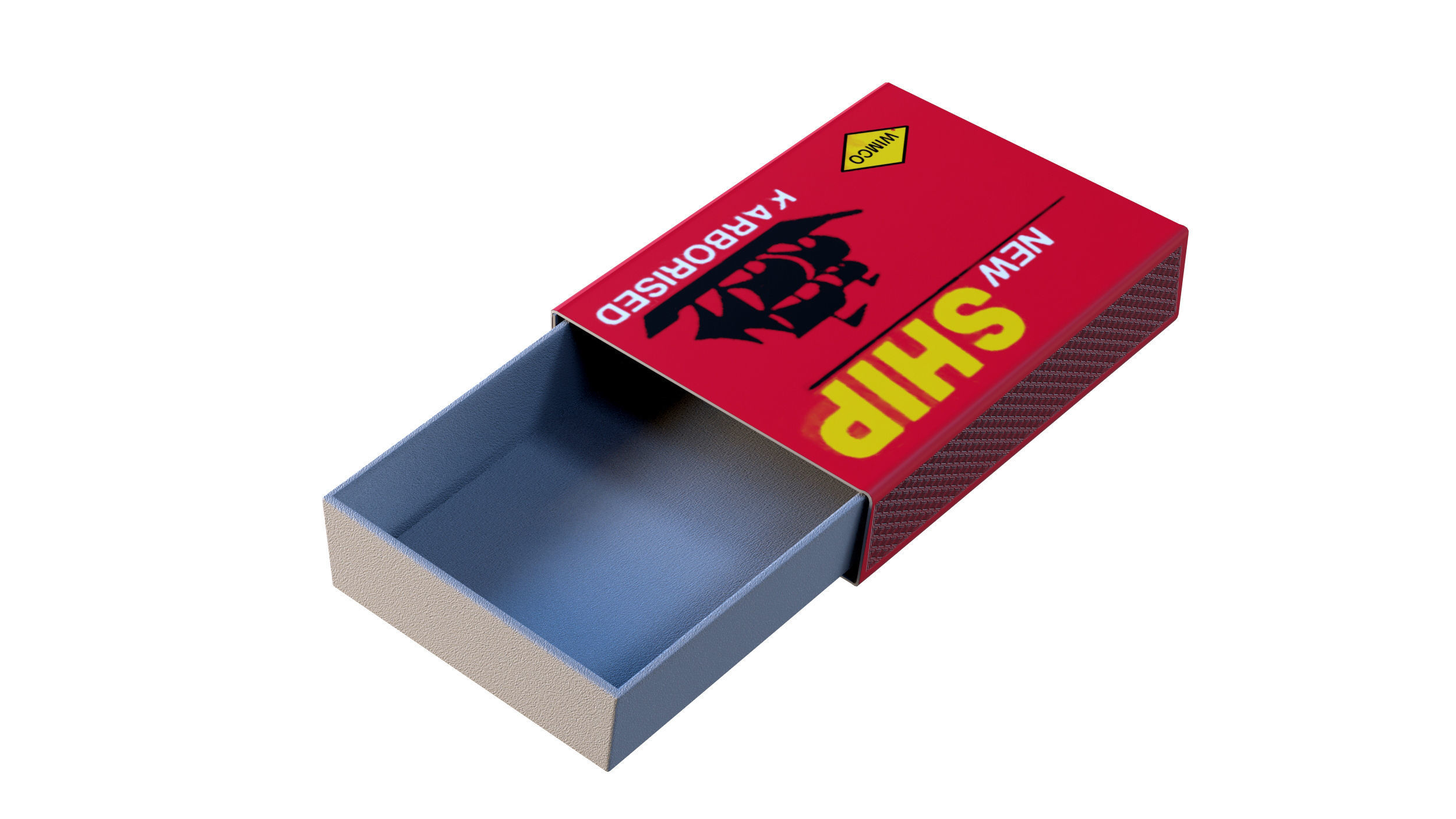 Matchbox box 3D model_6
