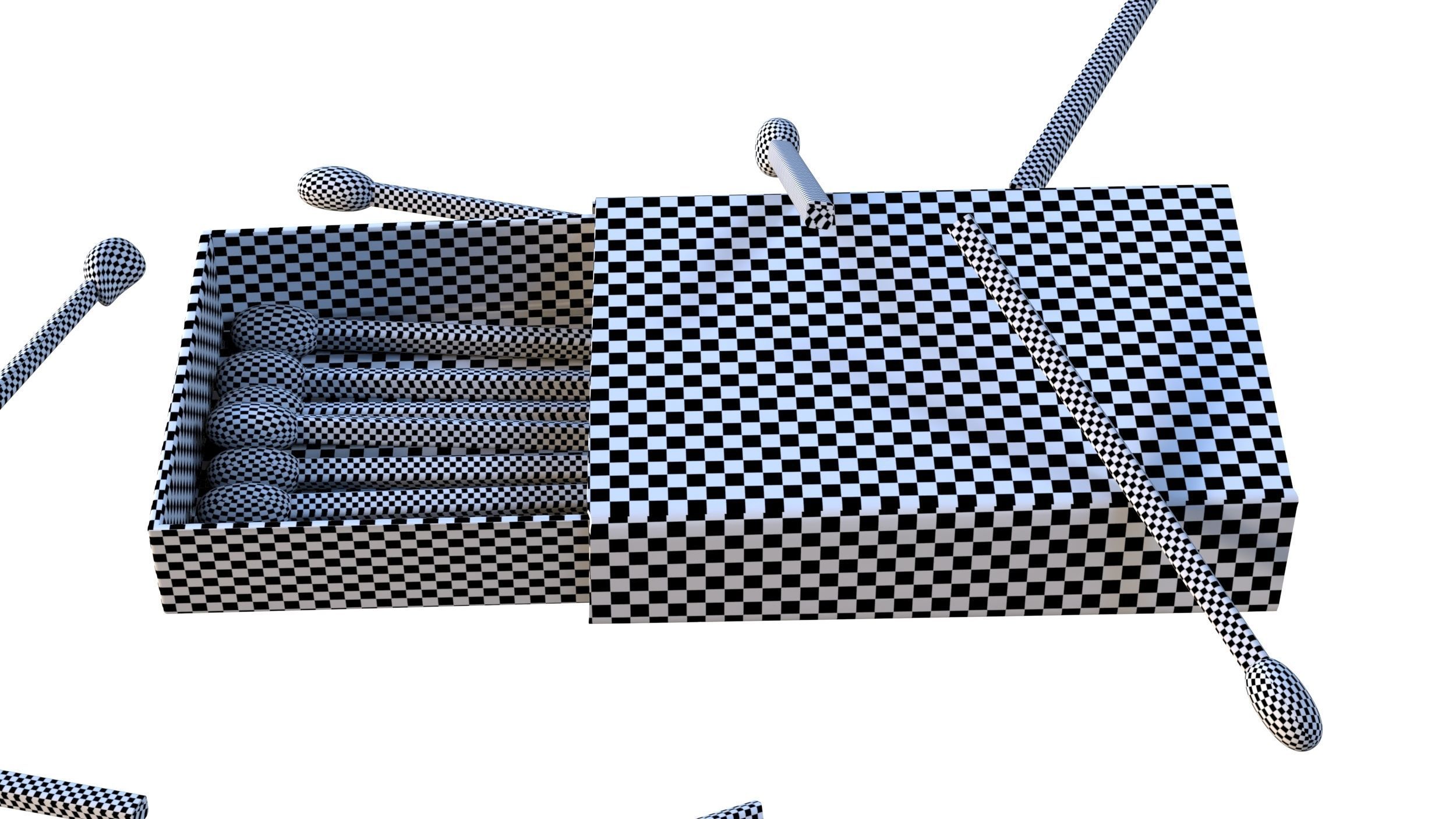 Matchbox box 3D model_33