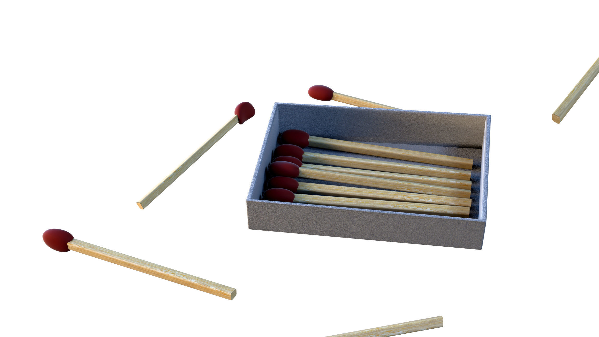 Matchbox box 3D model_9