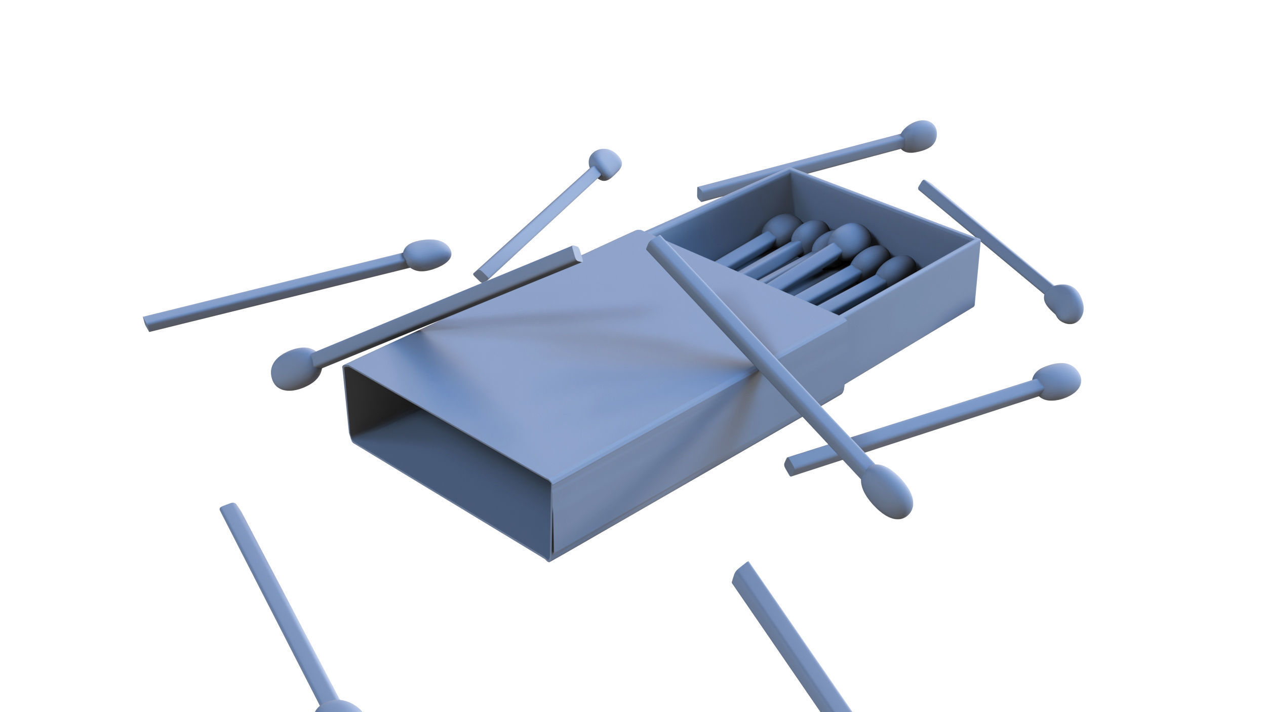 Matchbox box 3D model_15