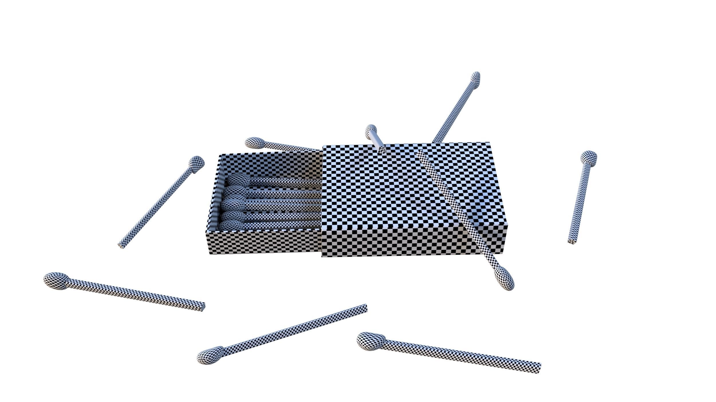 Matchbox box 3D model_32