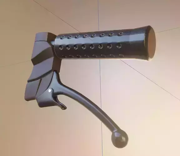 Wheelchair Brakehandle with procedural PBR material 3D model