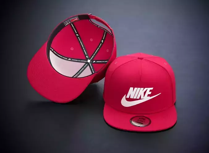 Red Snapback Cap