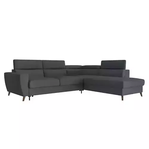 canape d angle convertible 4 places brolinn coloris anthracite 3D model