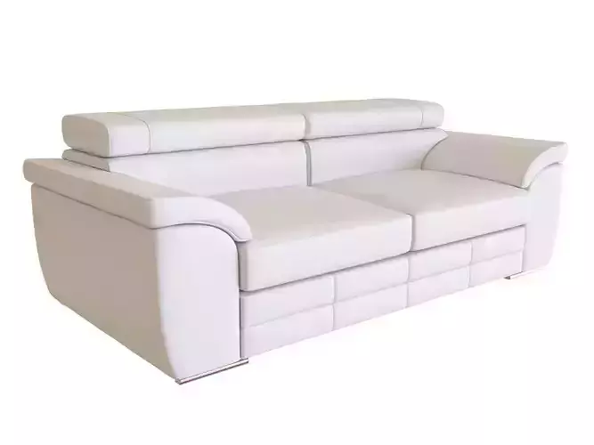 Canape blanc fixe 3P Lincoln