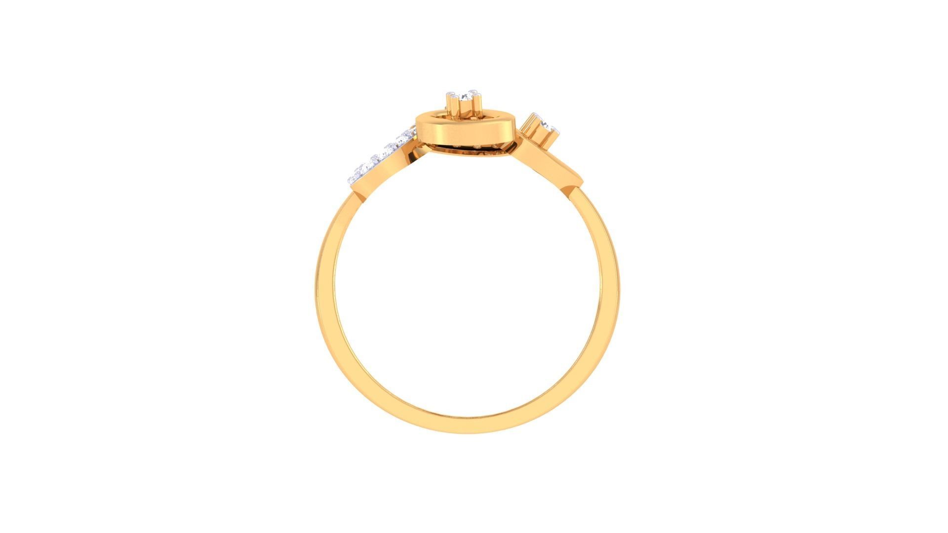 Engagement Band Ring 3dm STL OBJ FBX Renders Details 3D print model_4