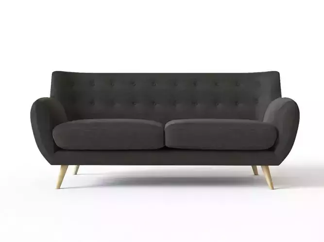 Canape 3 places MANGO anthracite 3D model