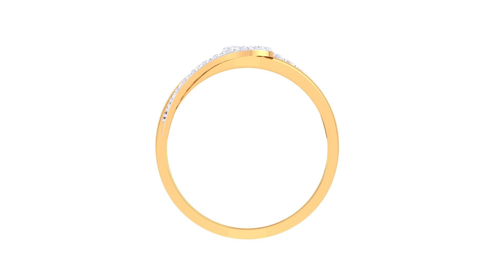 Engagement Double Band Ring 3dm STL OBJ FBX Renders Details 3D print model_4