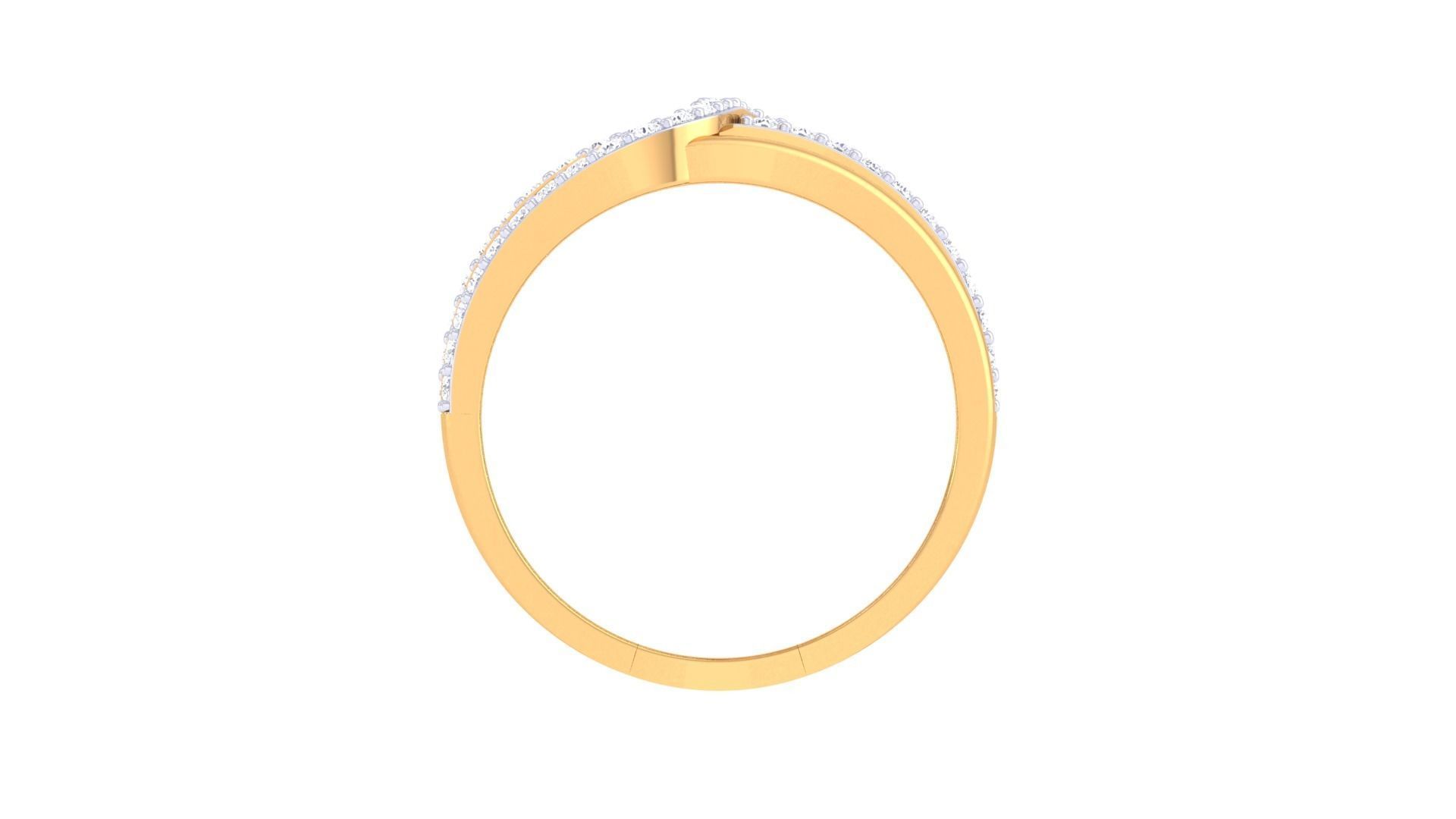 Engagement Four Band Ring 3dm STL OBJ FBX Renders Details 3D print model_4