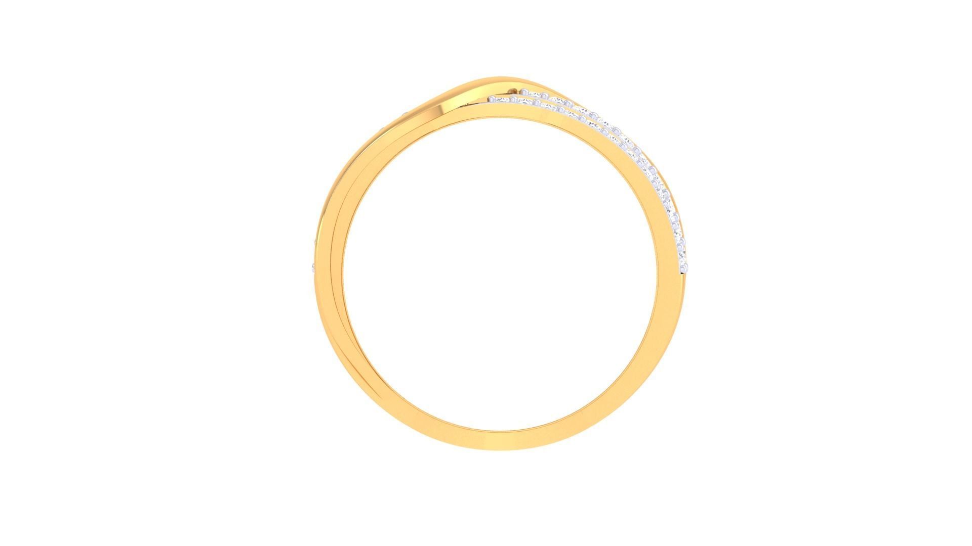 Engagement Four Band Ring 3dm STL OBJ FBX Renders Details 3D print model_4