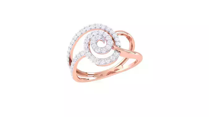 Engagement Double Band Ring 3dm STL OBJ FBX Renders Details 3D print model