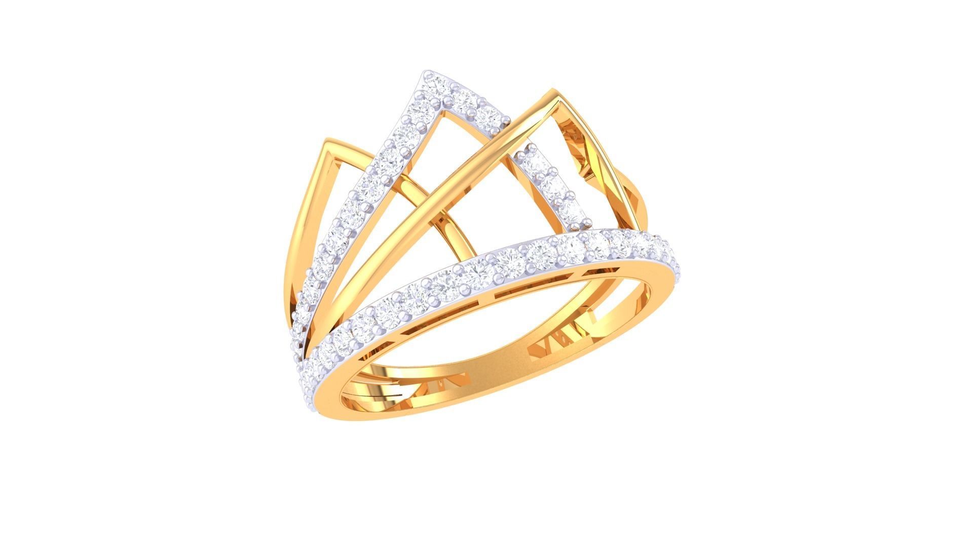 Engagement Band Ring 3dm STL OBJ FBX Renders Details 3D print model_2