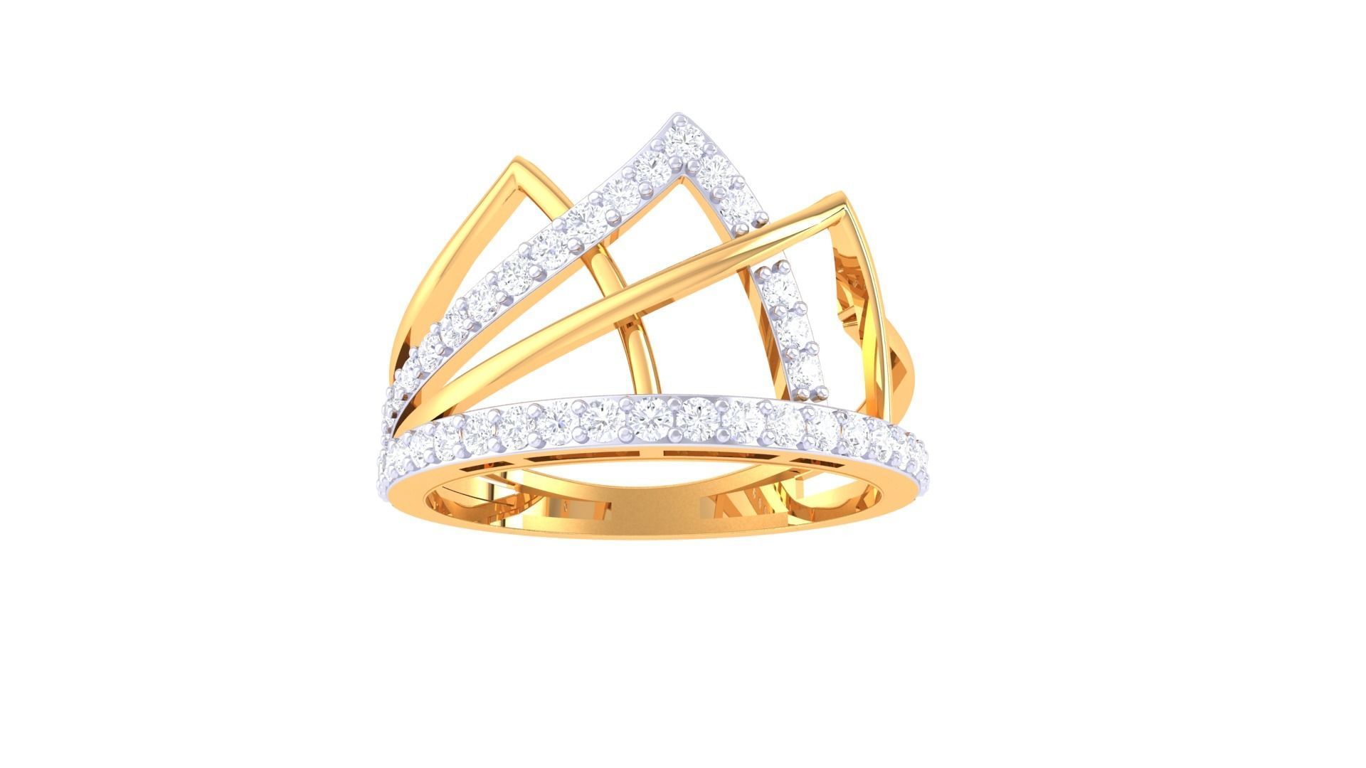 Engagement Band Ring 3dm STL OBJ FBX Renders Details 3D print model_3