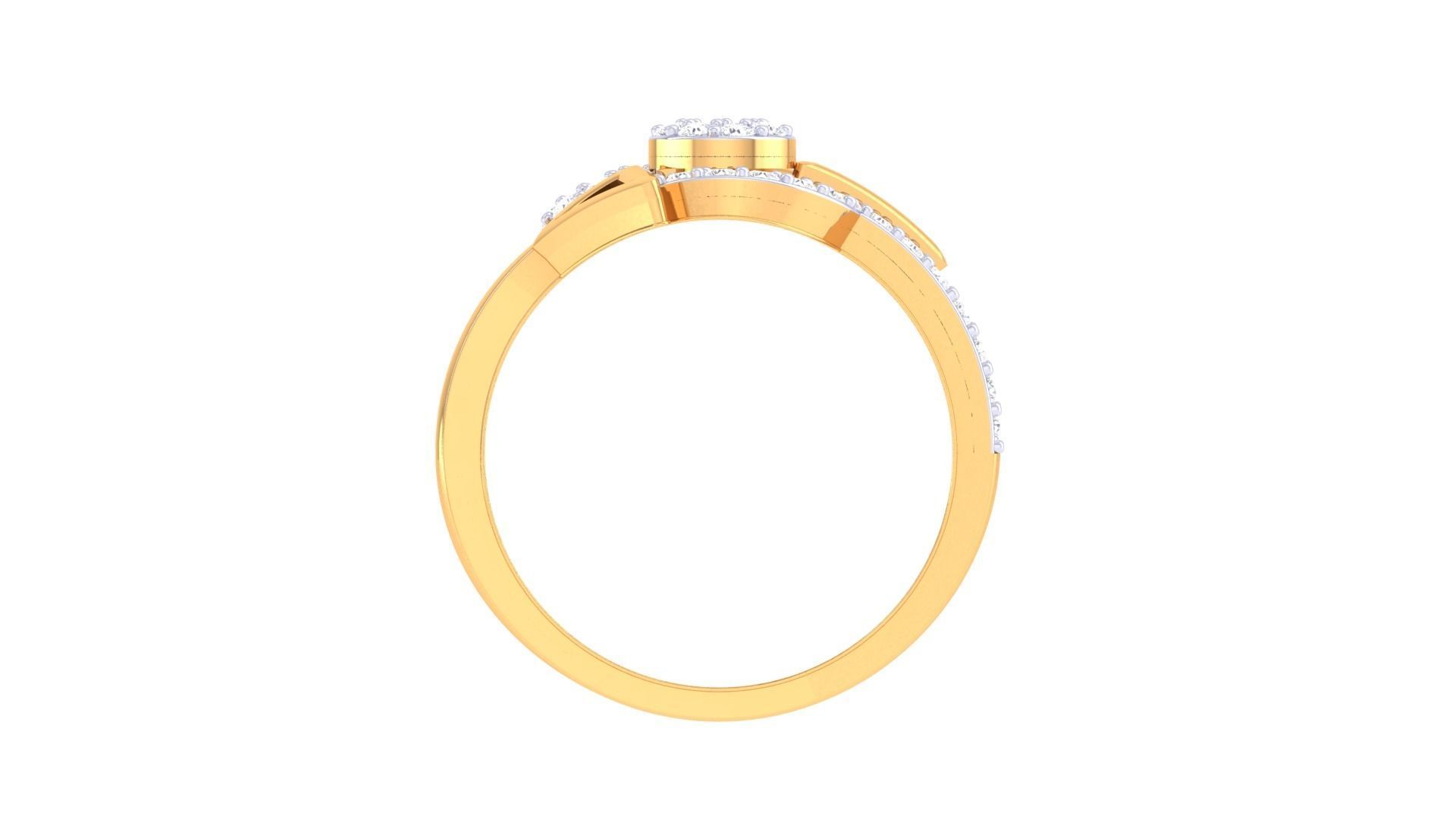 Engagement Band Ring 3dm STL OBJ FBX Renders Details 3D print model_4