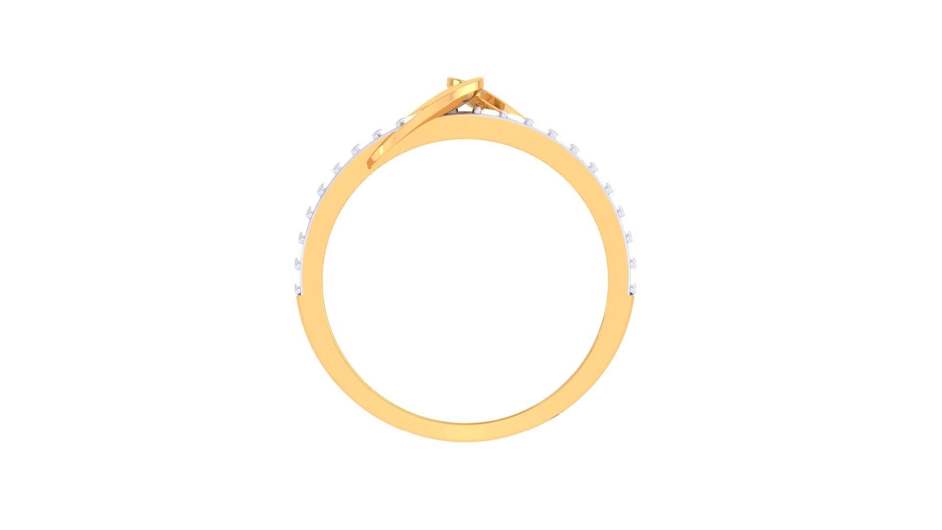 Engagement Double Band Ring 3dm STL OBJ FBX Renders Details 3D print model_4