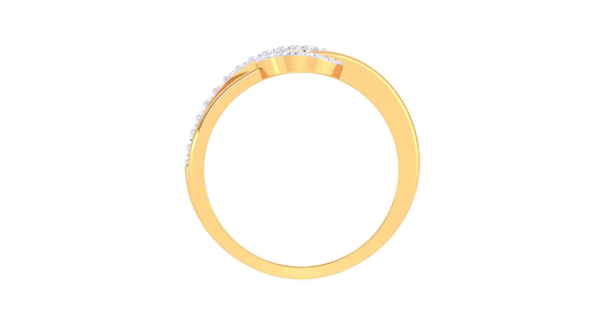 Engagement Double Band Ring 3dm STL OBJ FBX Renders Details 3D print model_4