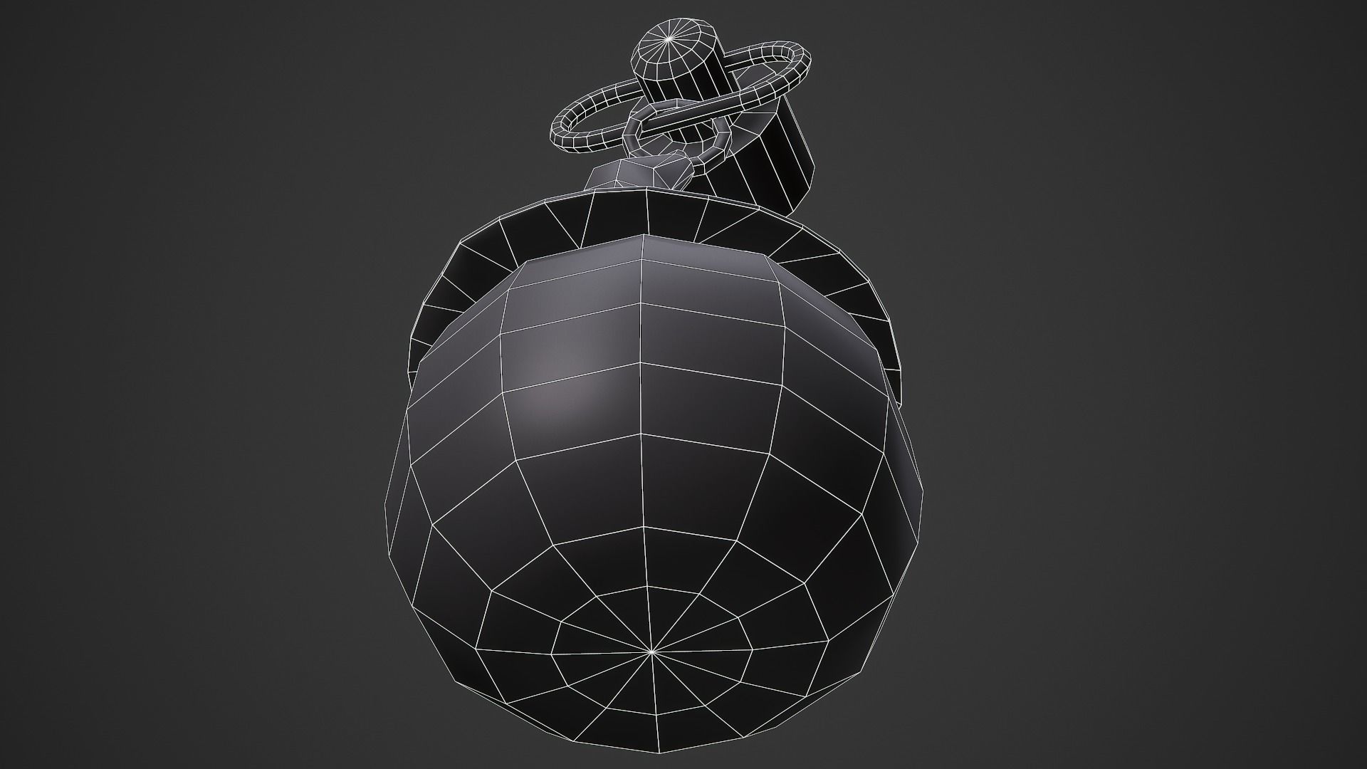 Halloween Pumpkin Weapon Charm - Low Poly Game Ready Low-poly 3D model_13