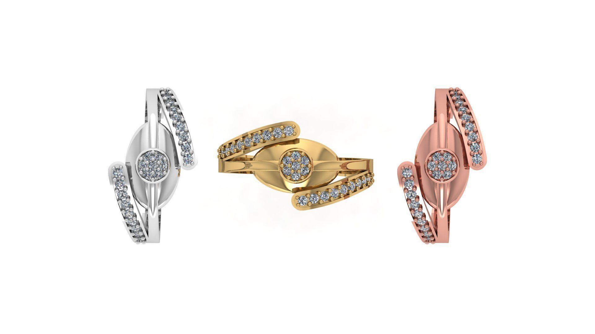 Engagement Ring Free 3D print model_4