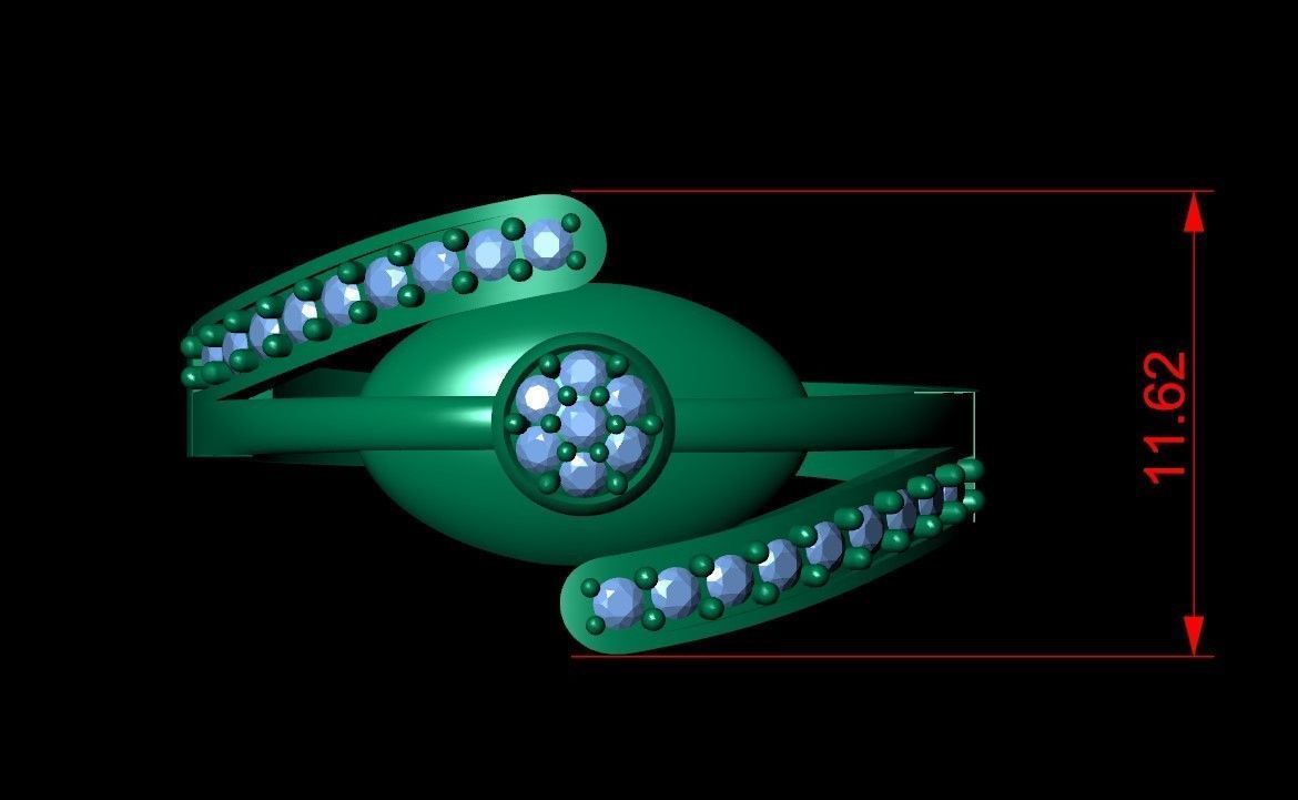 Engagement Ring Free 3D print model_17