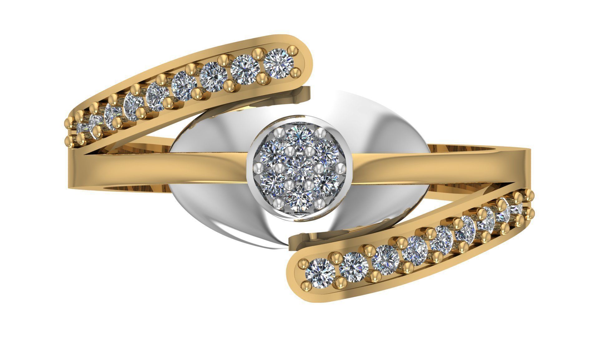 Engagement Ring Free 3D print model_9