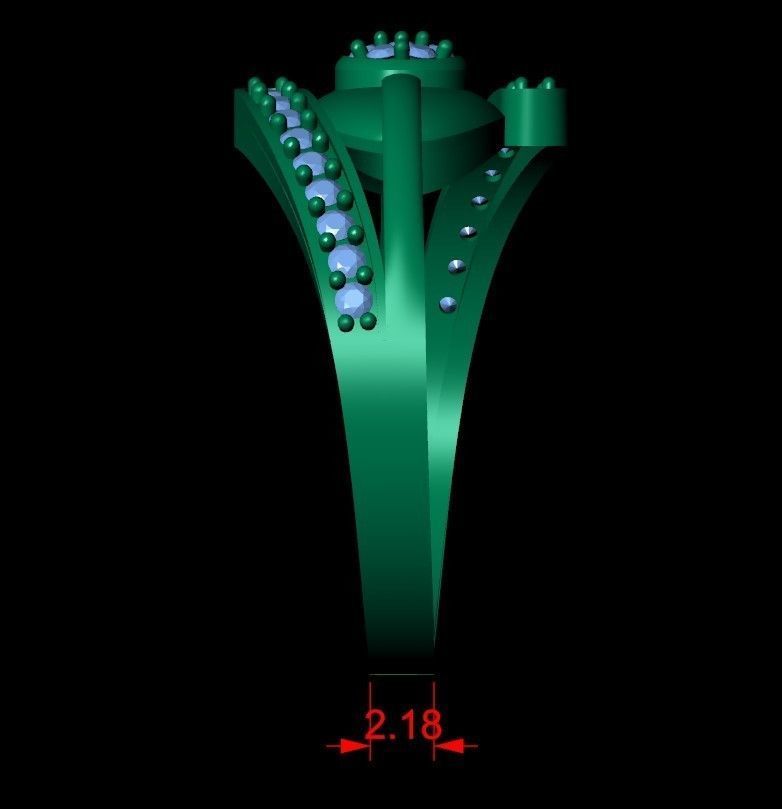 Engagement Ring Free 3D print model_19