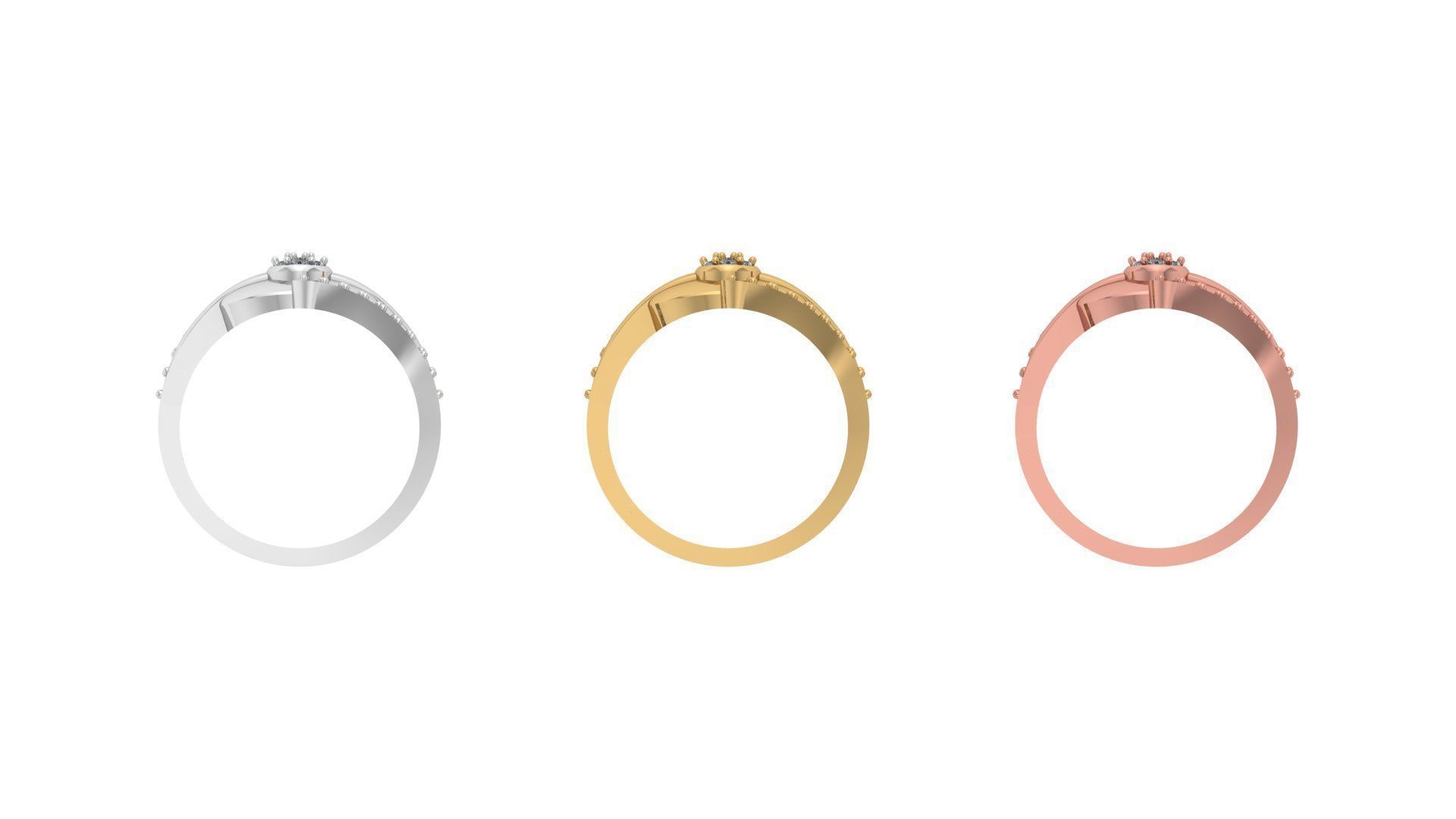 Engagement Ring Free 3D print model_1