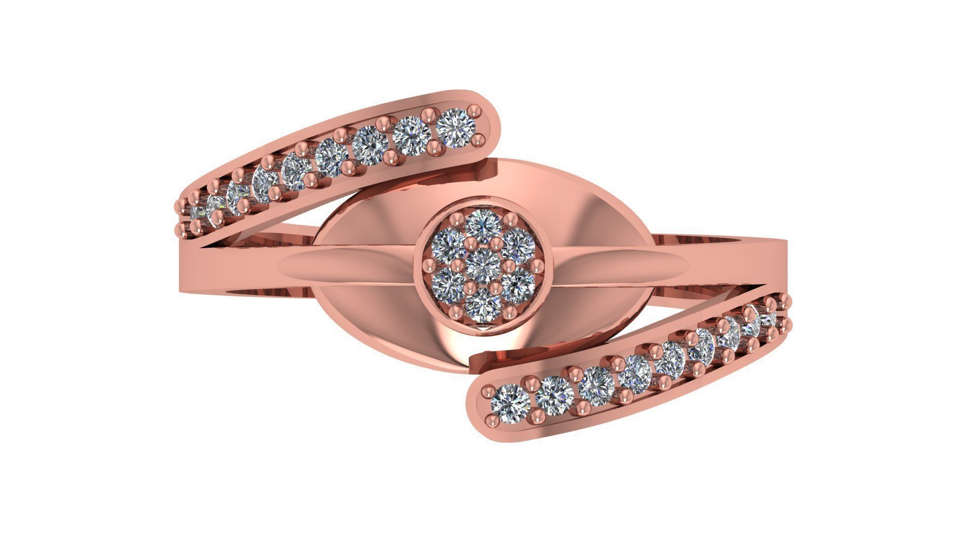 Engagement Ring Free 3D print model_7