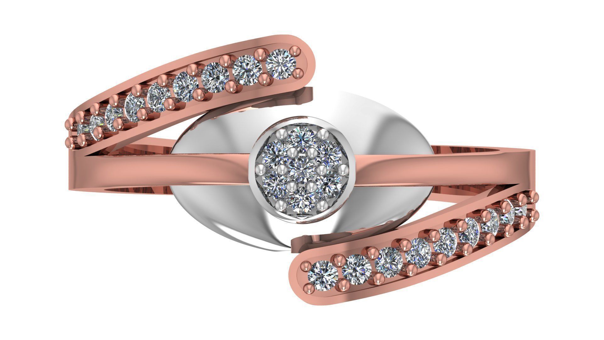 Engagement Ring Free 3D print model_8