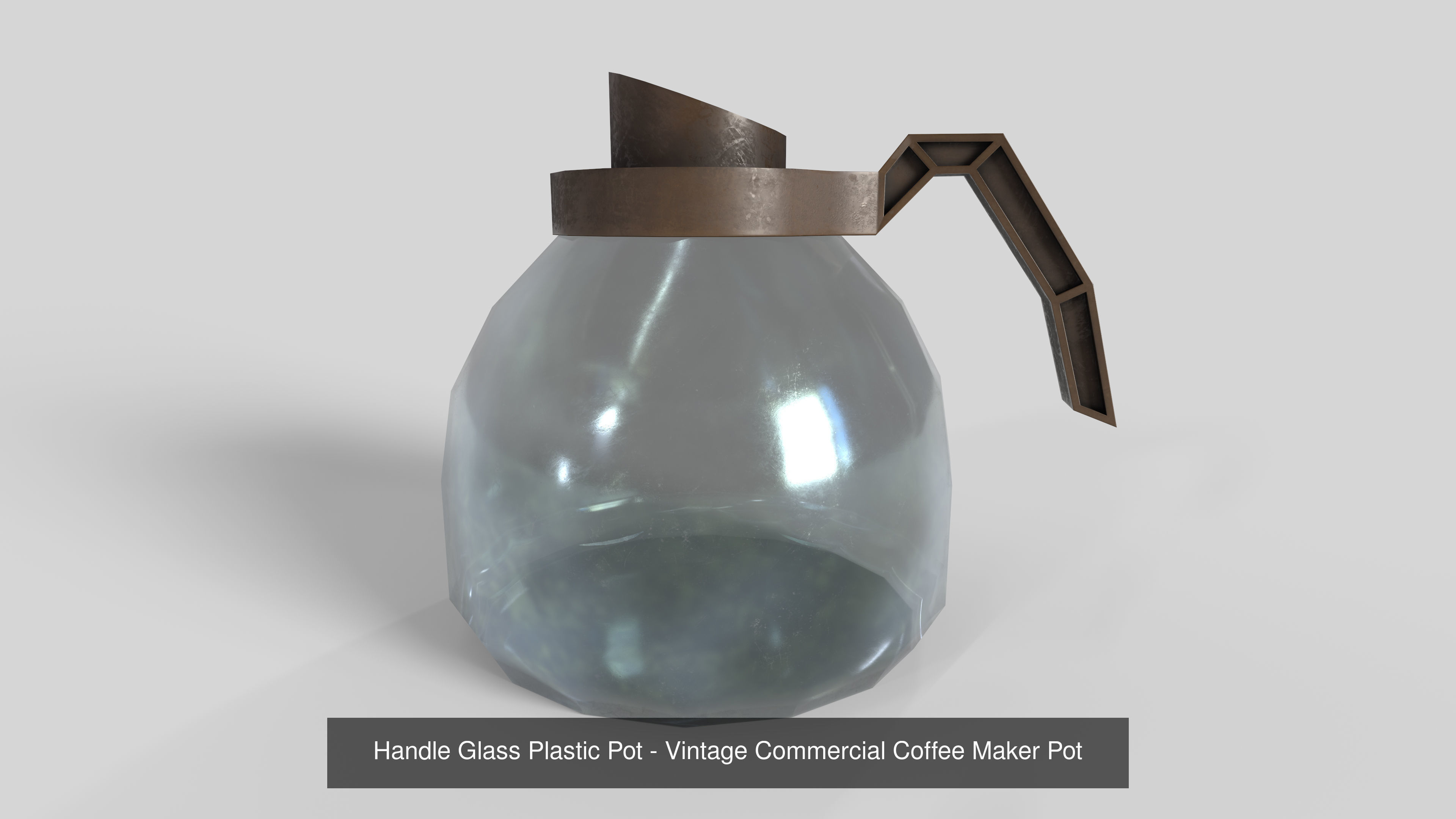 Brewmatic Diplomat Coffee Maker and Handle Glass Plastic Pot 3D Model Collection_2