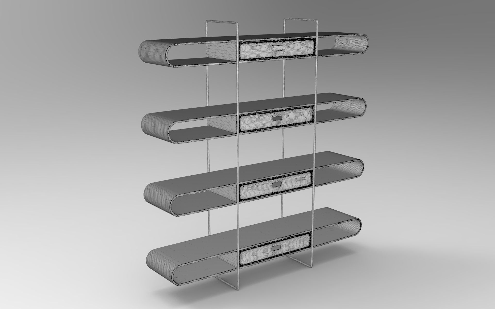 Vigo Bookcase 3D model_5