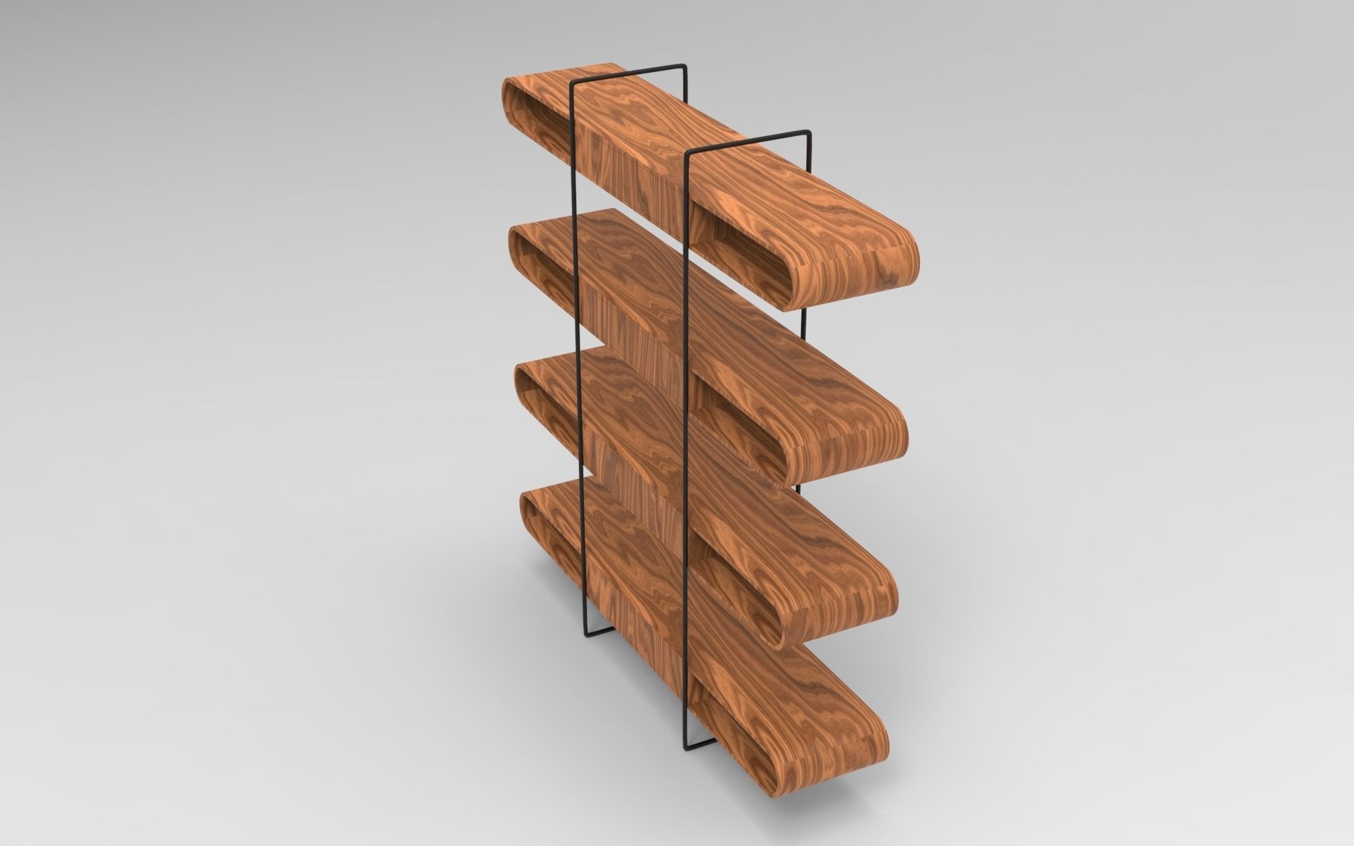Vigo Bookcase 3D model_1