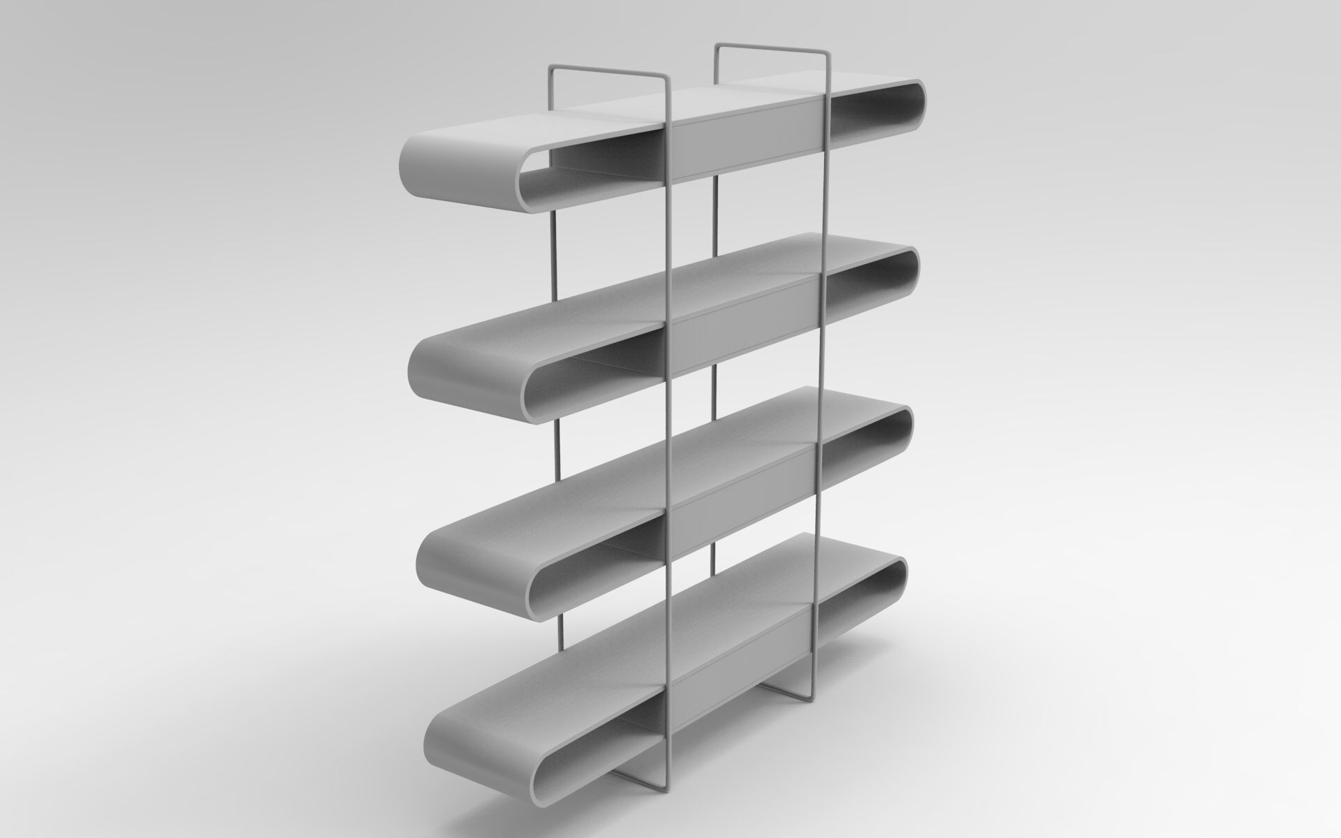 Vigo Bookcase 3D model_7