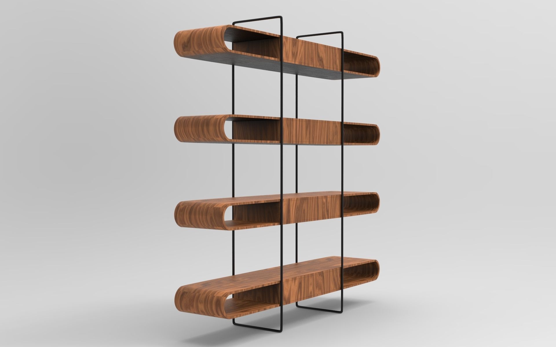 Vigo Bookcase 3D model_2