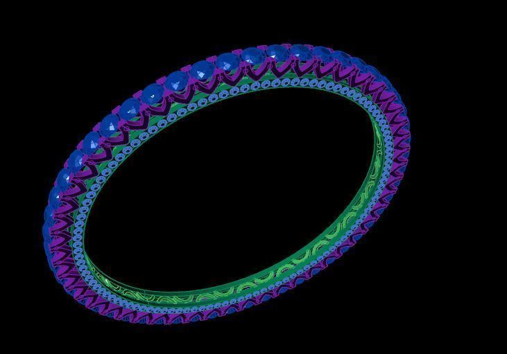 Bracelet 3D print model_2