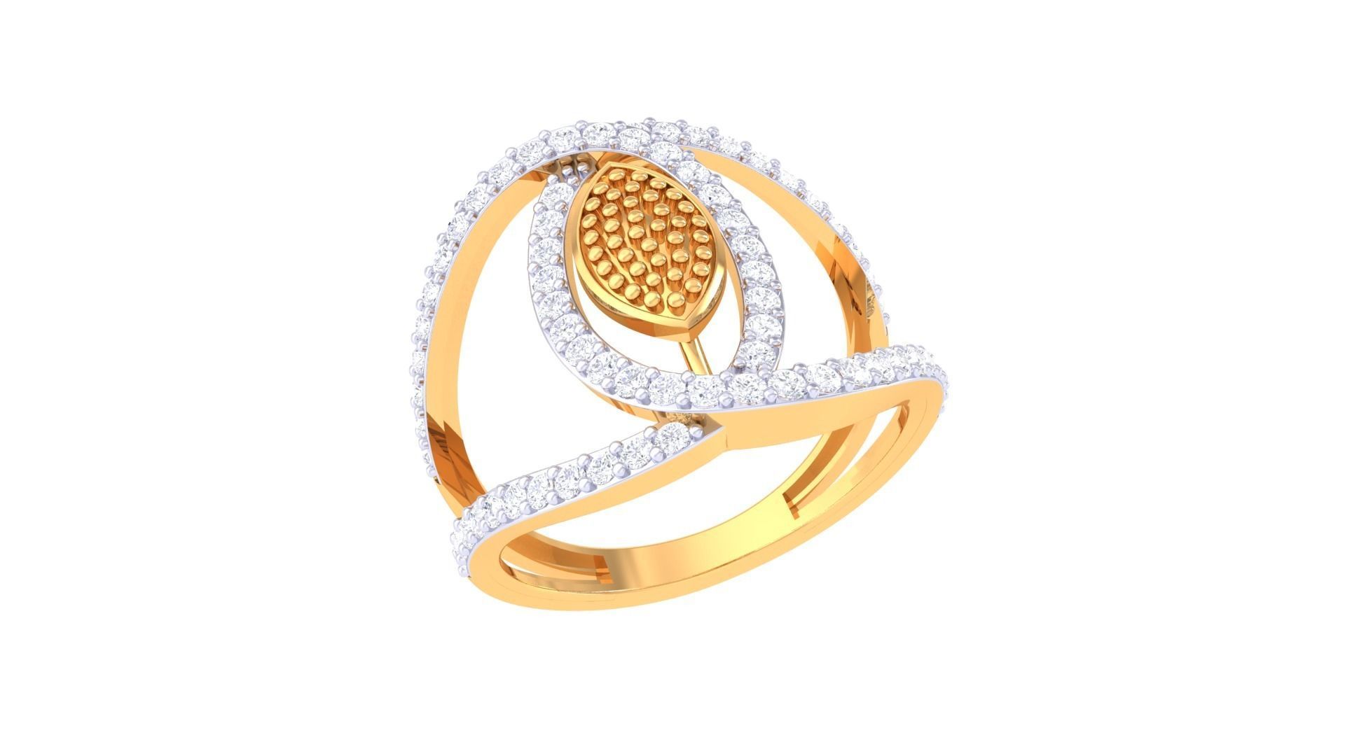 Engagement Double Band Ring 3dm STL OBJ FBX Renders Details 3D print model_2