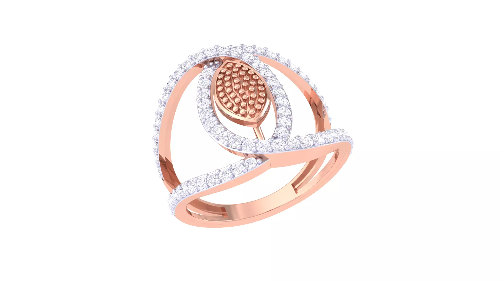 Engagement Double Band Ring 3dm STL OBJ FBX Renders Details 3D print model_0