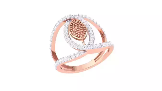 Engagement Double Band Ring 3dm STL OBJ FBX Renders Details 3D print model