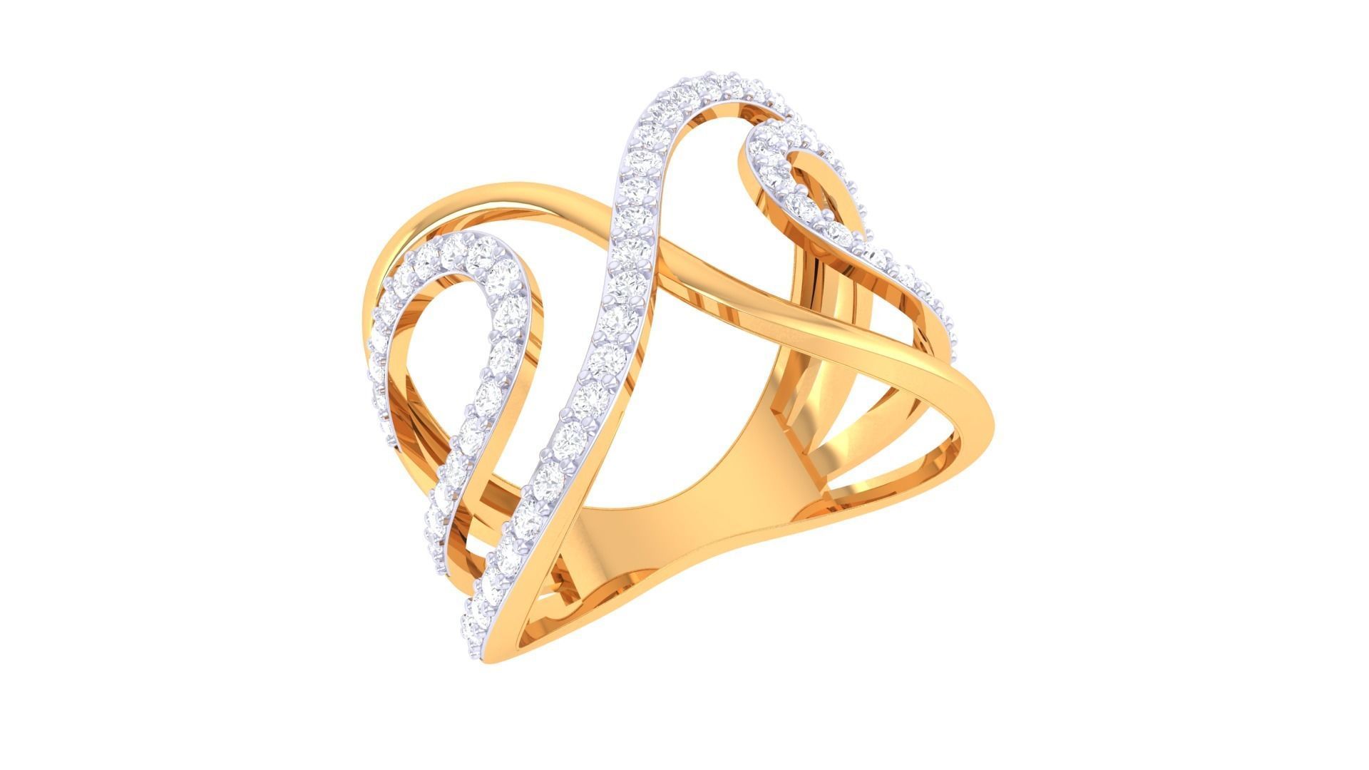 Engagement Band Ring 3dm STL OBJ FBX Renders Details 3D print model_2