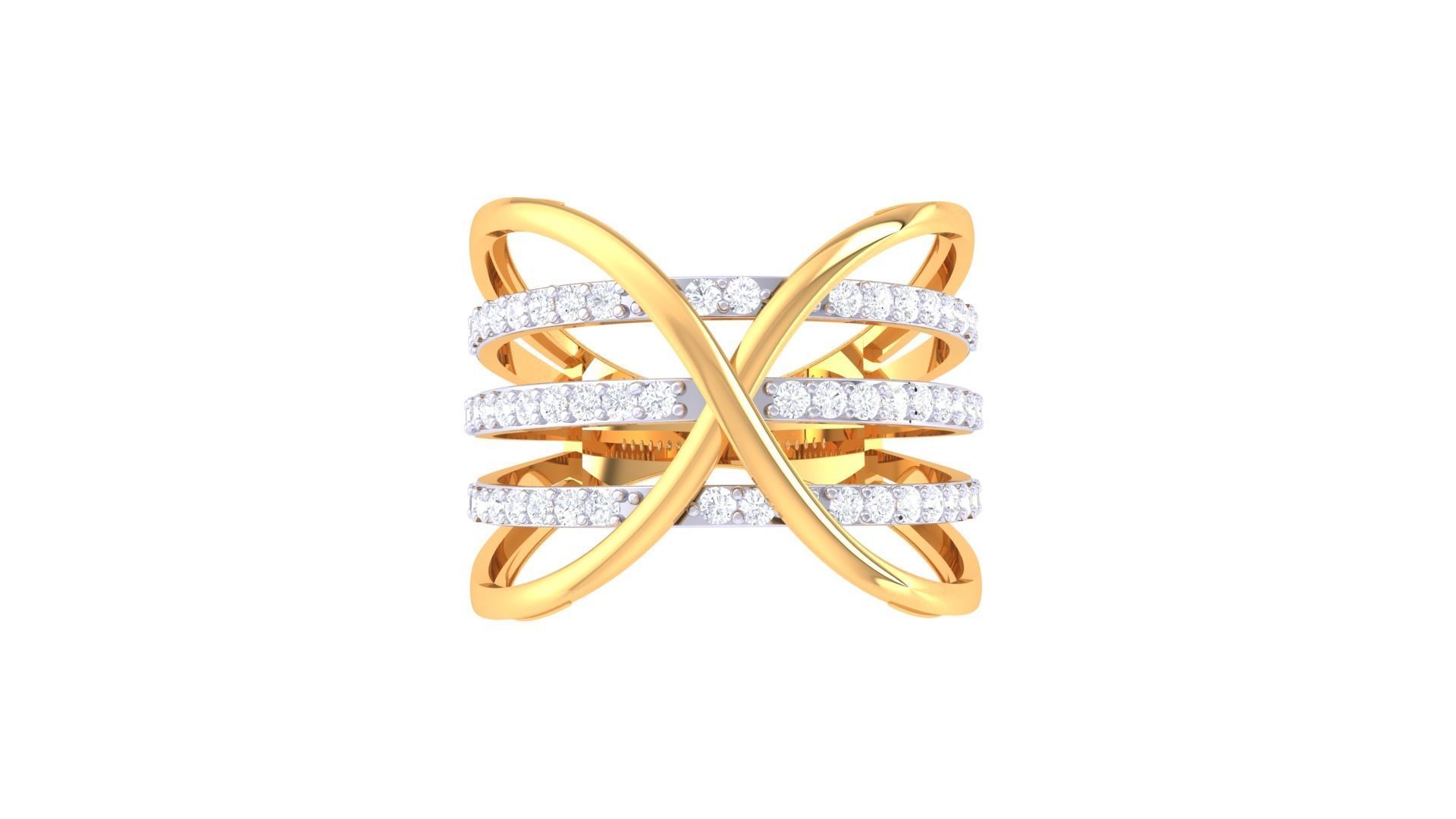 Engagement Band Ring 3dm STL OBJ FBX Renders Details 3D print model_3