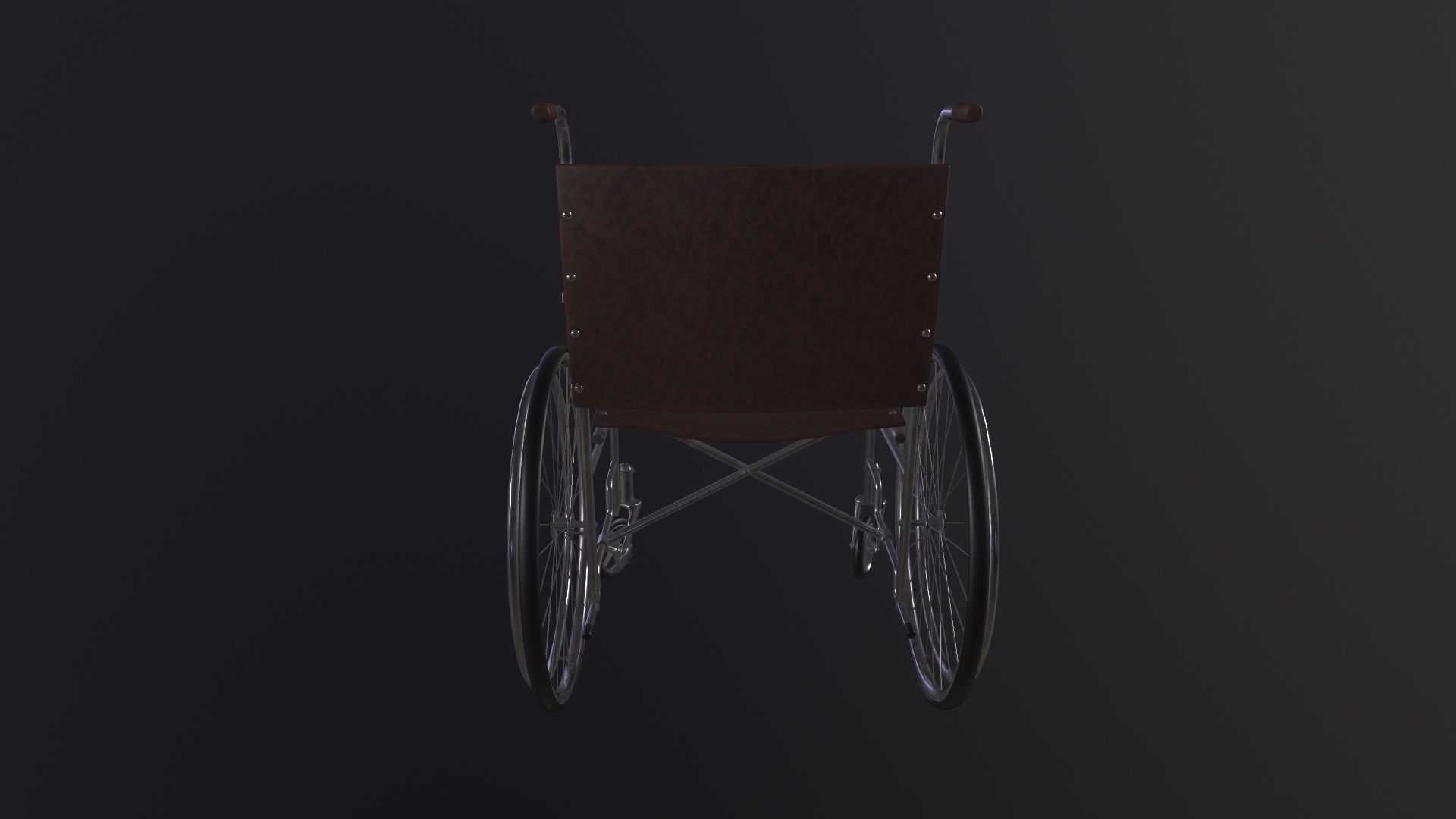 Wheelchair 3D Model Low-poly 3D model_4