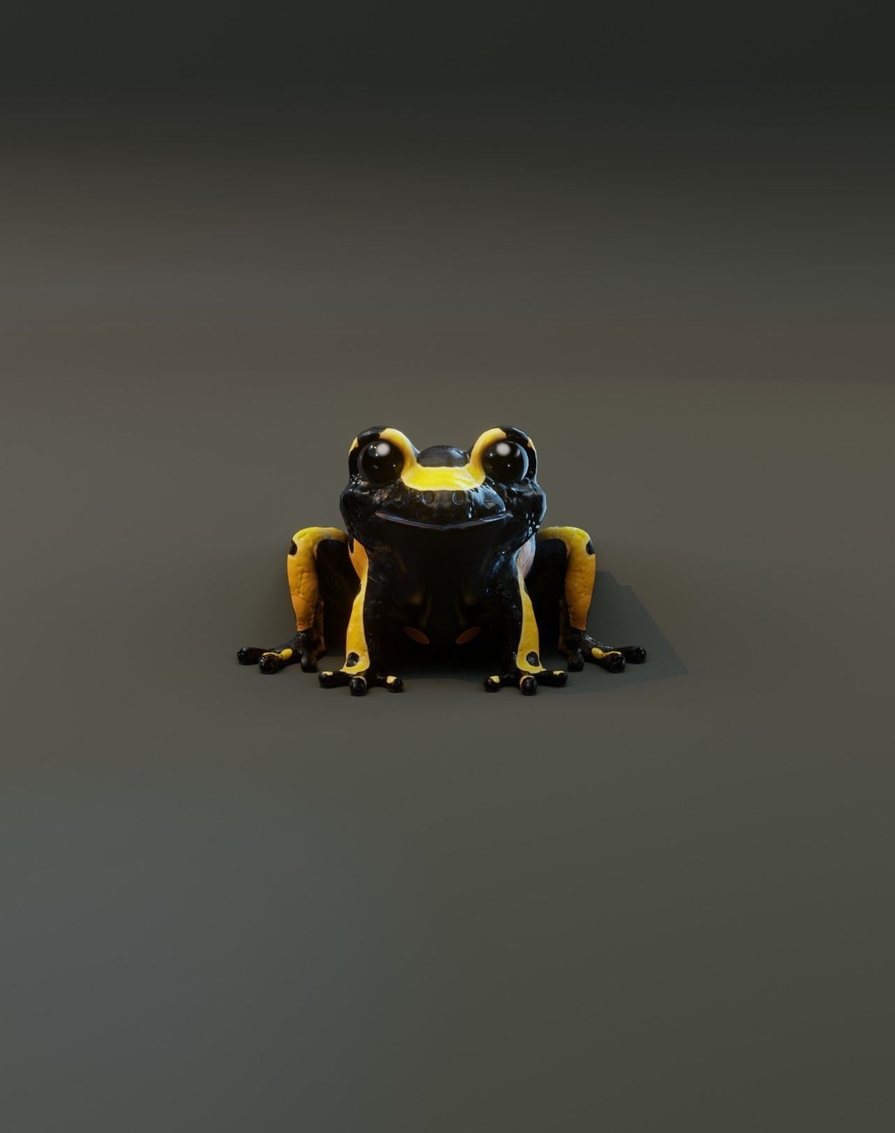 Cartoon Frog with Facial Expressions and 12 Animations 3D Model Collection_33