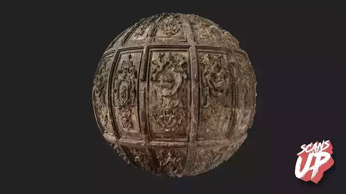 European Low Relief 01 TILE - Stonelake3D