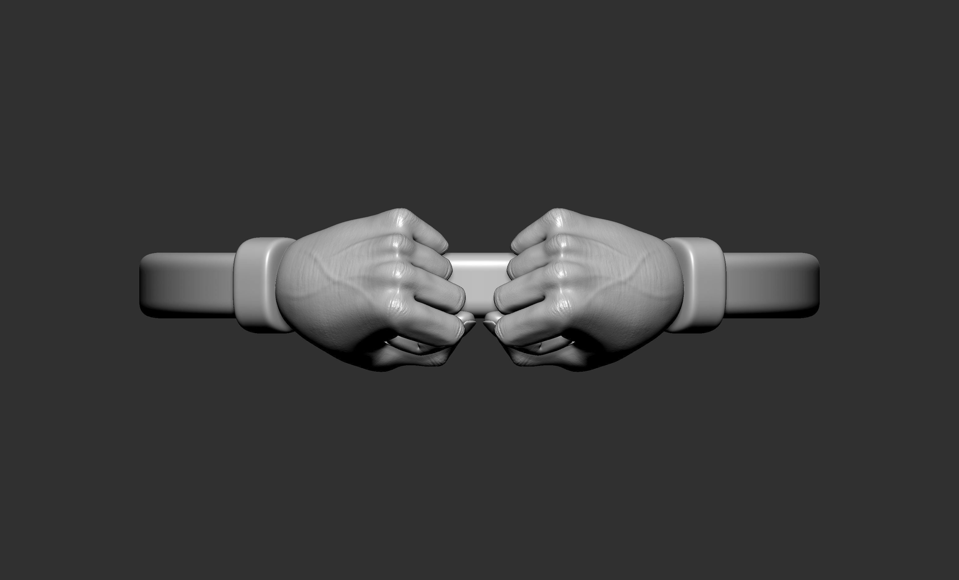 Fist Ring 3D print model_7