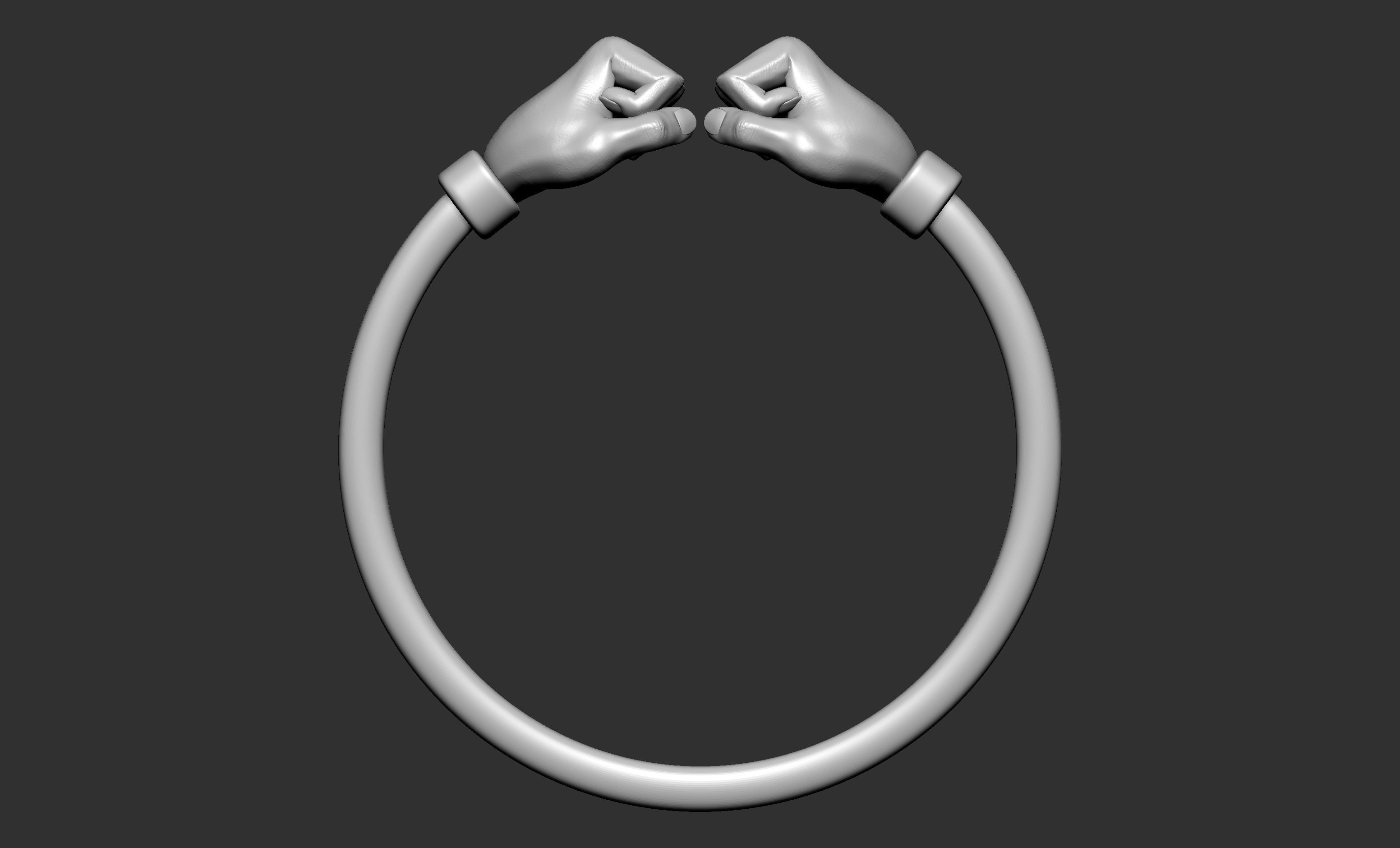 Fist Ring 3D print model_5